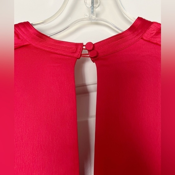 Self-Portrait Asymmetric Cutout Satin Peplum Midi Dress - Picture 12 of 14